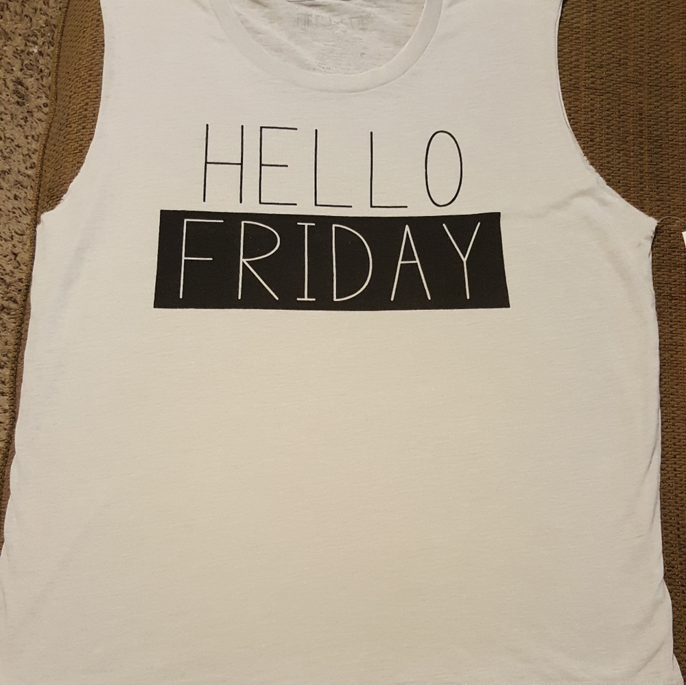 sleeveless t-shirt XL grey